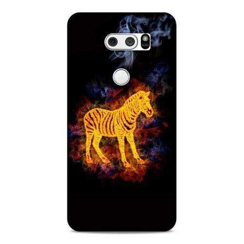 Lopard LG K50S Uyumlu Kılıf FireX (3) Kapak Zebra