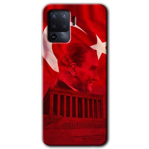 OPPO Oppo Reno 5 Lite Kılıf HD Desen Baskılı Arka Kapak - Anıtkabir Atatürk