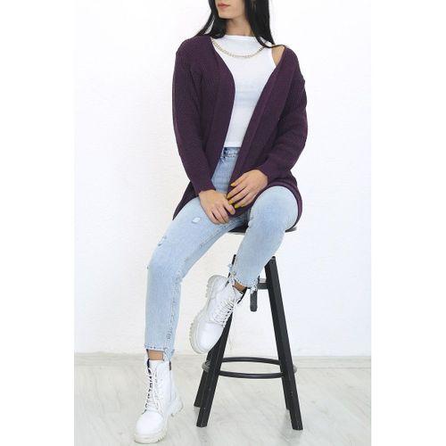 Triko Selanik Hırka Mor - 7654.1319.