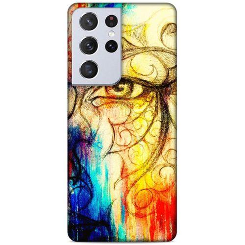 Lopard Samsung Galaxy S21 Ultra Uyumlu Kılıf Manipülasyon ☻ (33) Hybrid Kılıf Baskılı