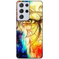 Lopard Samsung Galaxy S21 Ultra Uyumlu Kılıf Manipülasyon ☻ (33) Hybrid Kılıf Baskılı