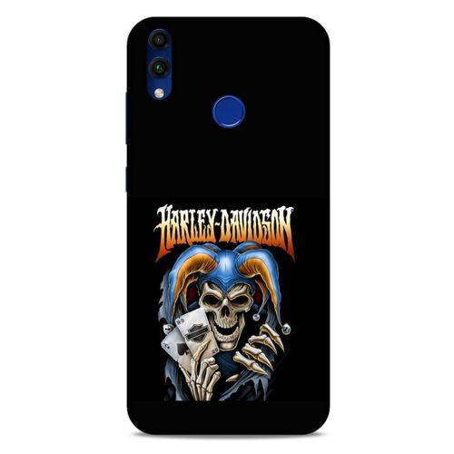Huawei Honor 8C Uyumlu Kılıf Motorsiklet (25) Antişok Kapak Kurukafa