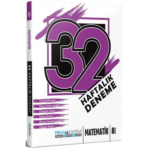 8. Sınıf Matematik 32 Haftalık Deneme Pruva Akademi