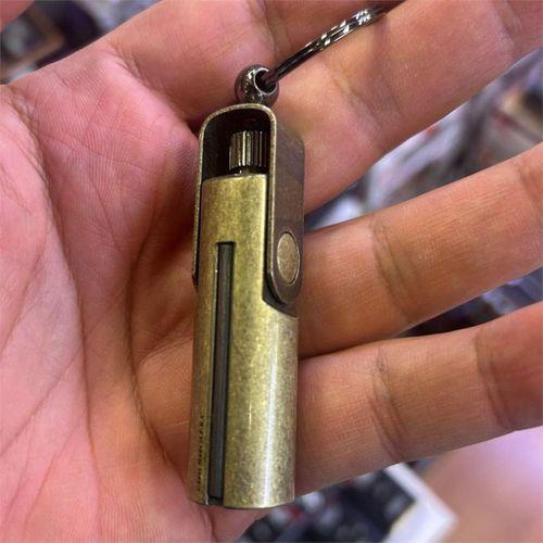 Benzinli Anahtarlık Survive Kibrit Çakmak Antik Renk