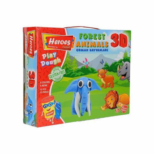 ERN-571 Heroes 3D Orman Hayvanları Seti - Eren Eğitici Oyuncak