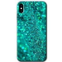 MRCİLETİSİM iPhone X Kılıf Baskılı Kapak - Diamonds + 5D Tam Kaplayan Cam