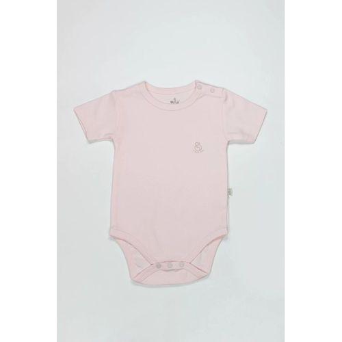 Bistyle Organik Natural Basic Style Yarım Kol Body Bs17103 Pembe