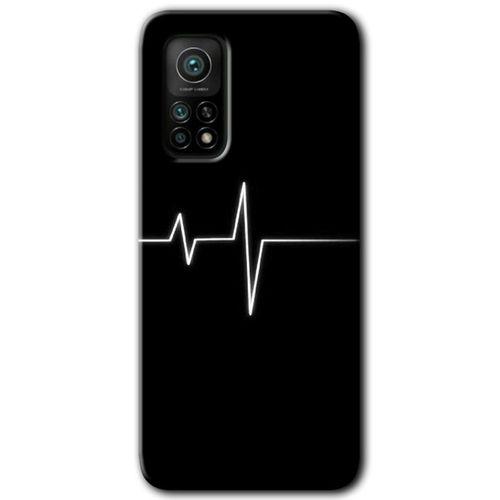 Xiaomi Mi 10T Pro Kılıf HD Desen Baskılı Arka Kapak + Temperli Cam - Heart Rytm