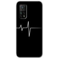 Xiaomi Mi 10T Pro Kılıf HD Desen Baskılı Arka Kapak + Temperli Cam - Heart Rytm