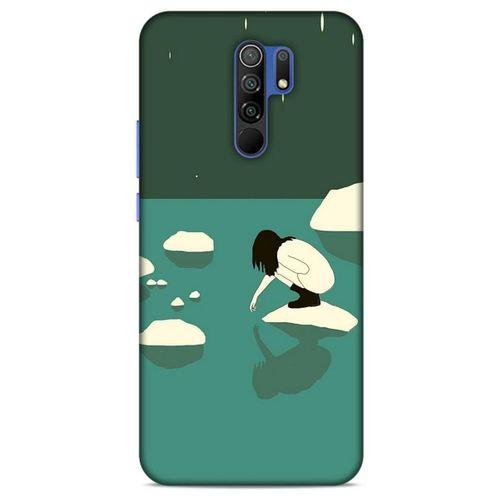 Xiaomi Redmi 9 Kılıf Depresyon (8) Baskılı Kılıf Siyah Kahverengi