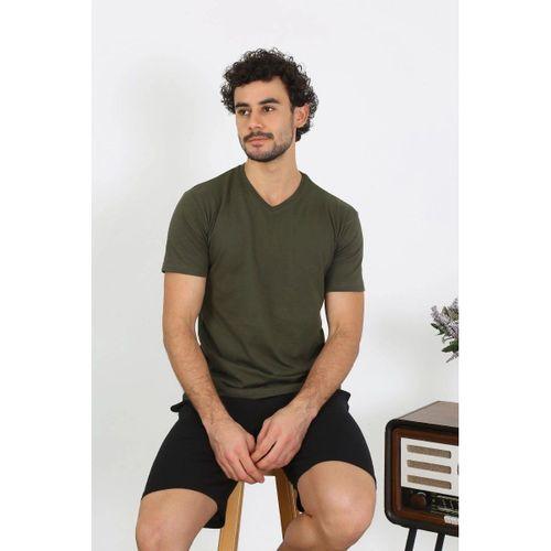 Erkek Penye Haki 3'lü Pijama Takımı