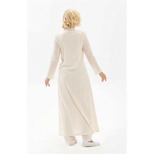 Cemre Şile Bezi Mevsimlik Ferace Krem Krm