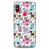 Lopard Xiaomi Mi A2 Lite Uyumlu Kılıf Kediler (9) Kılıf Puantiyeli Kedi