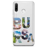 Huawei P30 Lite 2020 Kılıf Bursa Gezi Arka Kapak Koruma Desenli Full Koruyucu