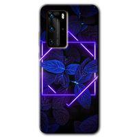 MRCİLETİSİM Huawei P40 Pro Kılıf HD Desen Baskılı Arka Kapak + Temperli Cam - Mekanik Yaprak 5