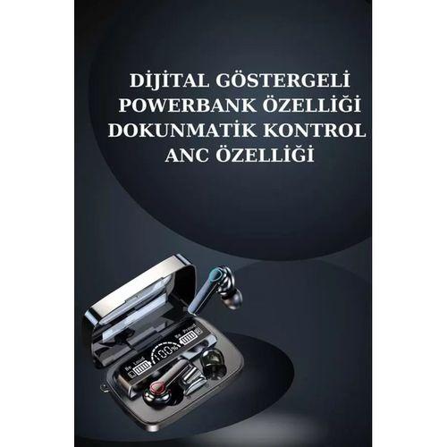Dijital Göstergeli Powerbank Bluetooth Kulaklık Ve Yeni Nesil Amoled Ekran Akıllı Saat