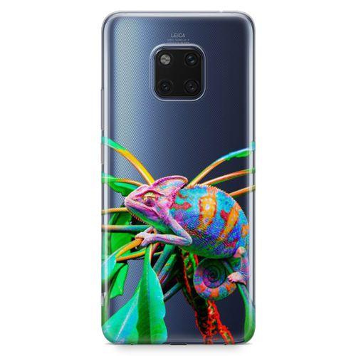 Huawei Mate 20 Pro Kılıf İguana Arka Kapak Koruma Desenli Full Koruyucu