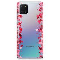 Samsung Galaxy A81 Kılıf Minik Kalpler Arka Kapak Koruma Desenli Full Koruyucu