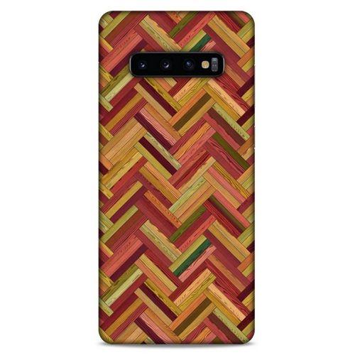 Lopard Samsung Galaxy S10 Plus Uyumlu Kılıf Wood'X (40) Fit Silikon Kılıf Desenli