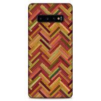 Lopard Samsung Galaxy S10 Plus Uyumlu Kılıf Wood'X (40) Fit Silikon Kılıf Desenli