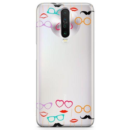 Xiaomi Redmi Poco X2 Kılıf Cerceveler Arka Kapak Koruma Desenli Full Koruyucu