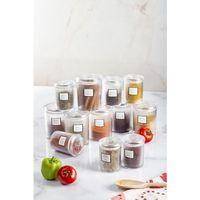 12'li Barok Yuvarlak 2 Boy Kavanoz Seti & Saklama Kabı & Erzak Kabı 6*500 ML,6*250 ML)