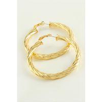 Burgulu Halka Küpe 6 cm