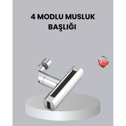 Abs Pirinç Alaşımlı Musluk Başlığı 4 Modlu 360° Dönebilen Ve Ekonomik