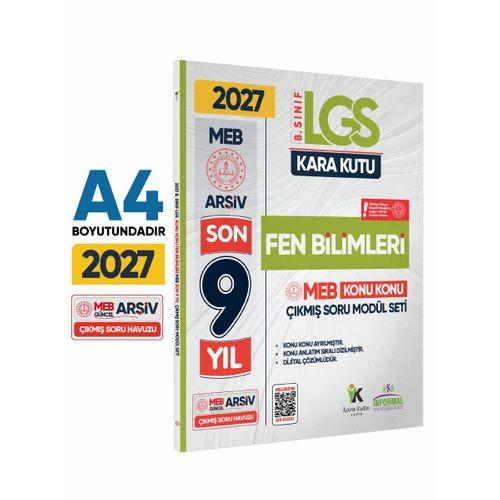 2027 LGS 8 Sınıf FEN BİLİMLERİ Karakutu MEB Çıkmış Soru Modülü Video/PDF Çözüm Konu Konu Son 9 Yıl