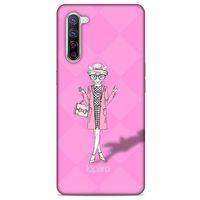 Oppo Reno 3 Pro 5g Kılıf FunnyMaX (21) Koruyucu Kapak Şeker Pembe Kedi