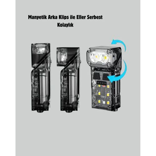 Kamp Ve Outdoor İçin Led Far 10 Saat Pil Sensörlü Manyetik