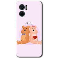 Potkal Hediye Fabrikası Xiaomi Redmi 10 5G HD Baskılı Kılıf + 9D Tam Ekran Koruyucu - Sevgili Ayıcık