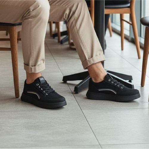 FreeMarka 2910 Siyah Fuspetli Keten Spor Ayakkabı