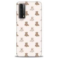 Huawei P Smart 2021 Kılıf HD Baskılı Kılıf - Ayıcıklar + Tam Ekran Koruyucu