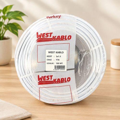3x1,5 mm Ttr Elektrik Kablosu 100 Metre
