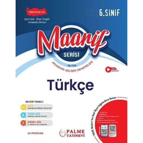 6. Sınıf Maarif Serisi Türkçe Haftalık Deneme Palme Yayınları