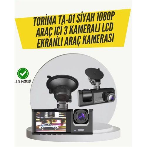 Ta-01 3 Kameralı 1080p Araç Kamerası Siyah