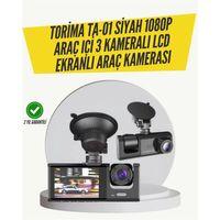 Ta-01 3 Kameralı 1080p Araç Kamerası Siyah