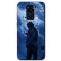 Redmi Note 9 Kılıf HD Desen Baskılı Arka Kapak - Sonbahar Yalnızlığı + Kırılmaz Cam