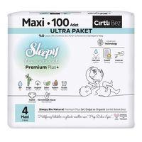 Sleepy Sleepy Bio Natural Bebek Bezi Ultra Paket 4 Beden 100 Adet