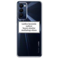 Tecno Camon 18 Kılıf HD Yazı Baskılı Silikon Arka Kapak - Yazı 14