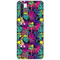 Graffitix (31) Desenli Silikon Kapak Oppo A91 Kılıf