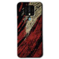 MRCİLETİSİM Tecno Camon 16 Kılıf HD Desen Baskılı Arka Kapak+Temperli Cam - Kumaş Deseni 6