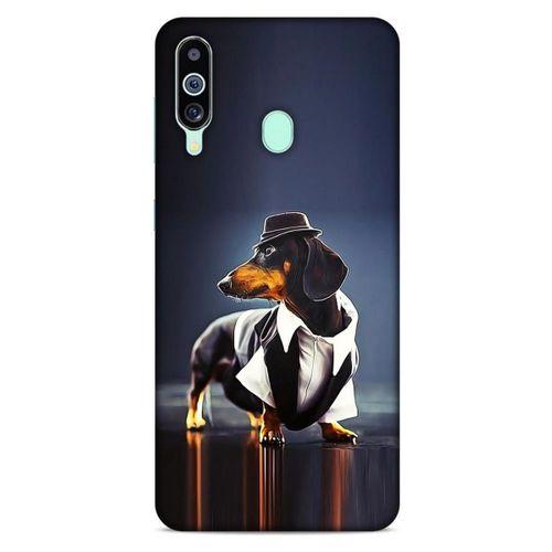 Samsung Galaxy M40 Kılıf Köpek Kıyafetleri (1) Kılıfı Dakhund Gömlek