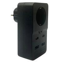 Isıya Dayanıklı Termal Akım Korumalı 1 Priz Girişli 2 Usb Girişli 2 Type-c Girişli Pirz