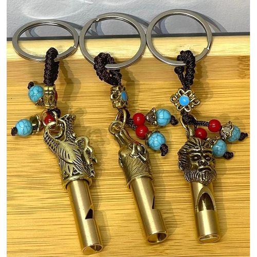 Metal Figürlü Düdük Anahtarlık Alk4461