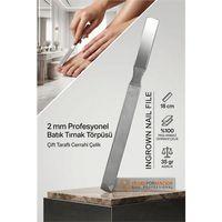 Sadece Batık Tırnaklara 2 mm Kalınlık Özel Törpü - Çift Taraflı Cerrahi Çelik 723302