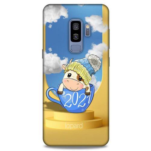 Samsung Galaxy S9 Plus Kılıf FunnyMaX (3) Kapak Sarı Kupa Köpek