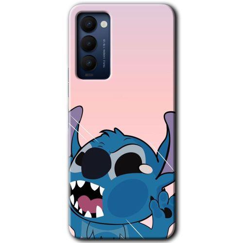 MRCİLETİSİM Tecno Camon 18 Kılıf HD Desen Baskılı Arka Kapak+Temperli Cam - Stitch