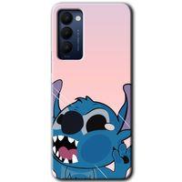 MRCİLETİSİM Tecno Camon 18 Kılıf HD Desen Baskılı Arka Kapak+Temperli Cam - Stitch